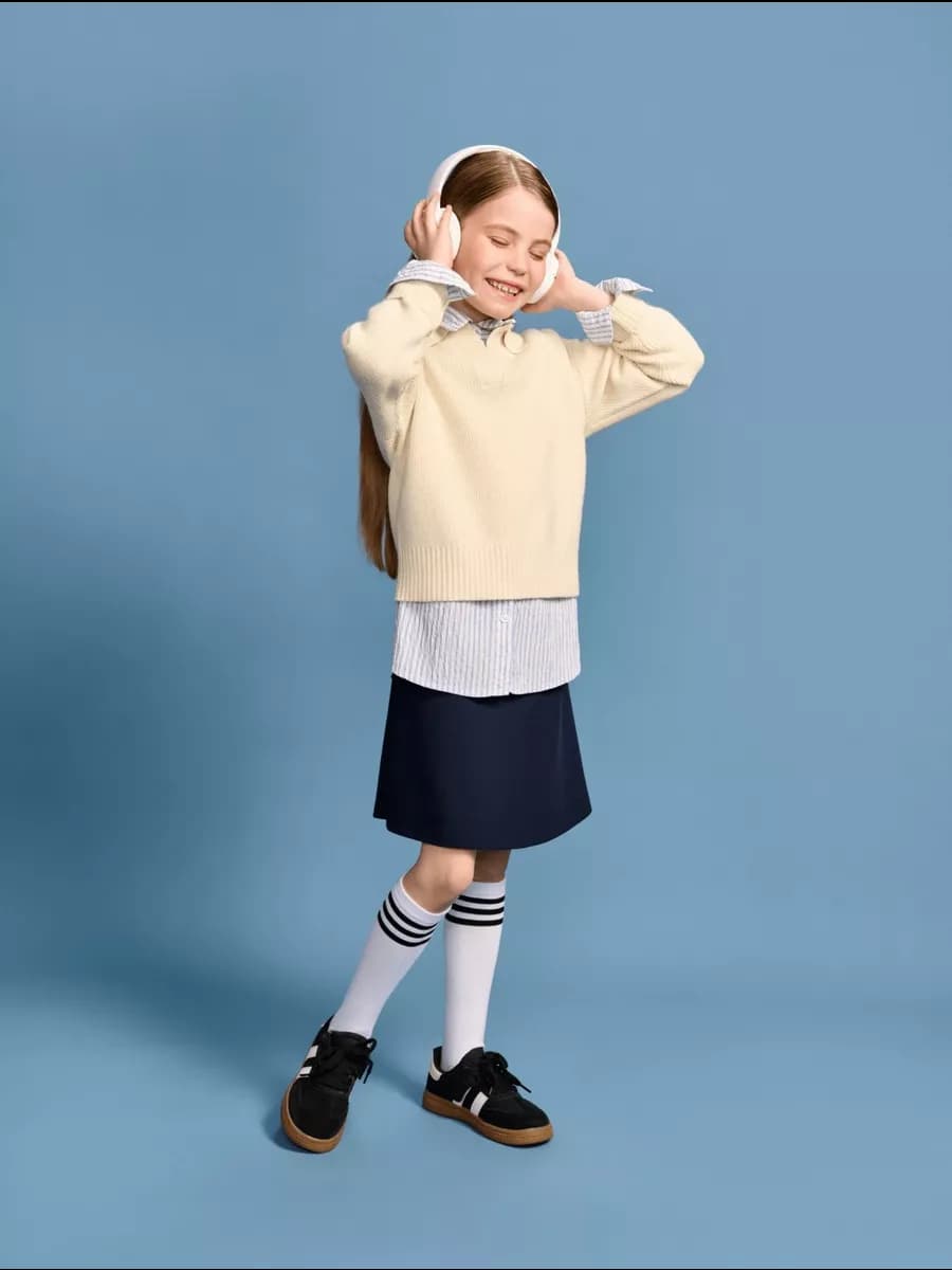 Джемпер школьный детский вязаный