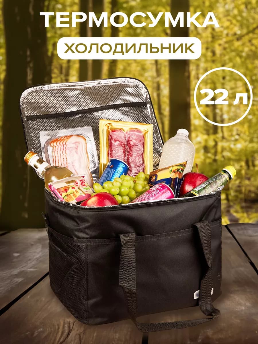 Холодильник термосумка 22 л для обеда и напитков