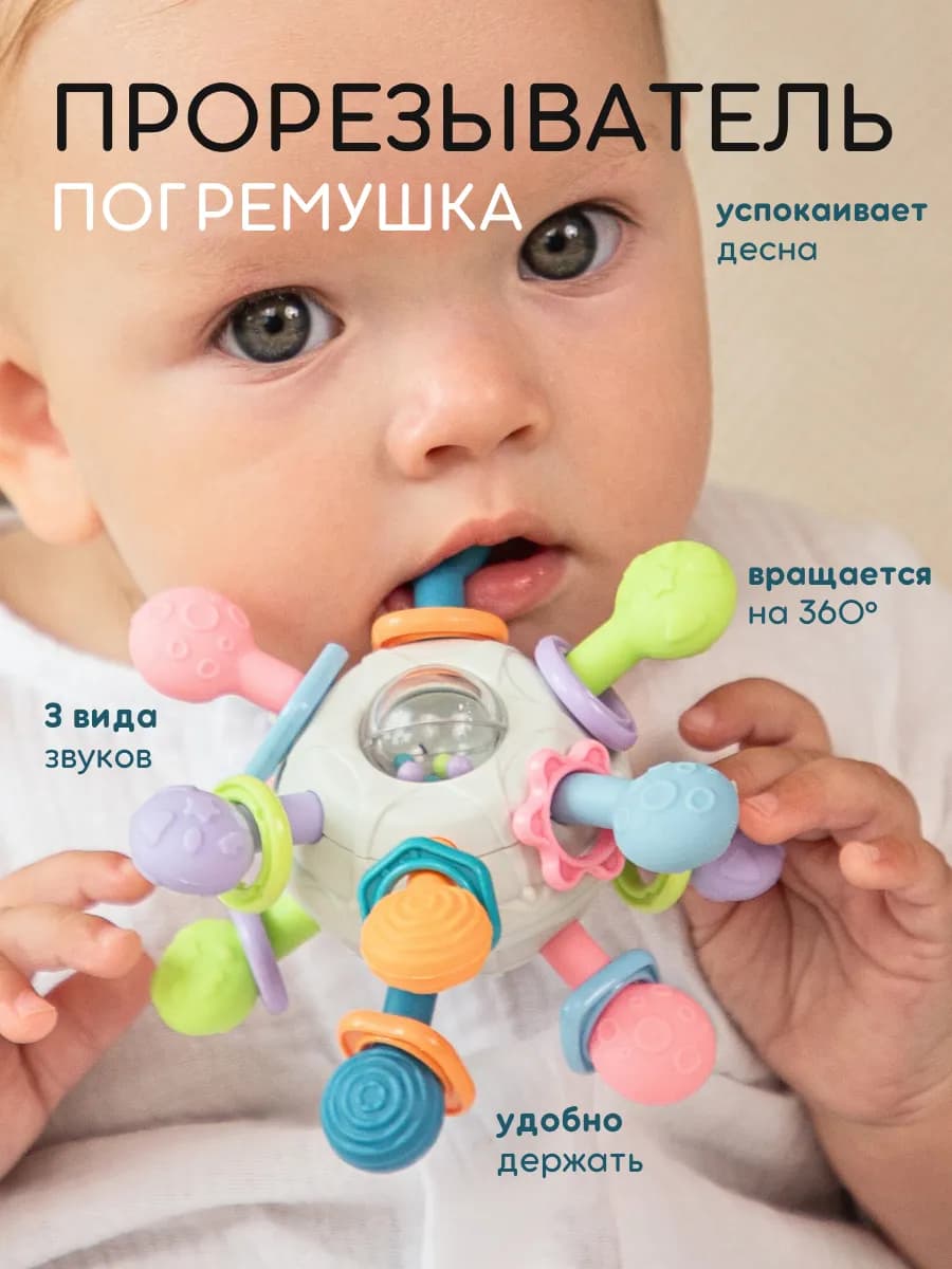 Прорезыватель для зубов погремушка игрушка