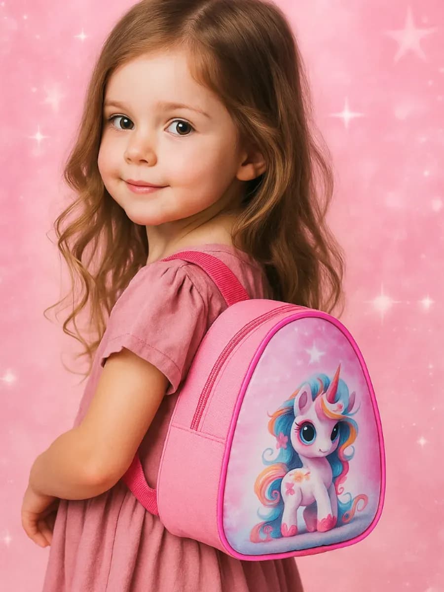 Рюкзак детский с единорогом в садик маленький