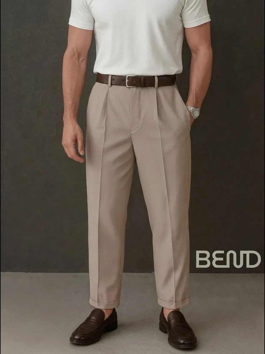 Брюки бананы классические широкие