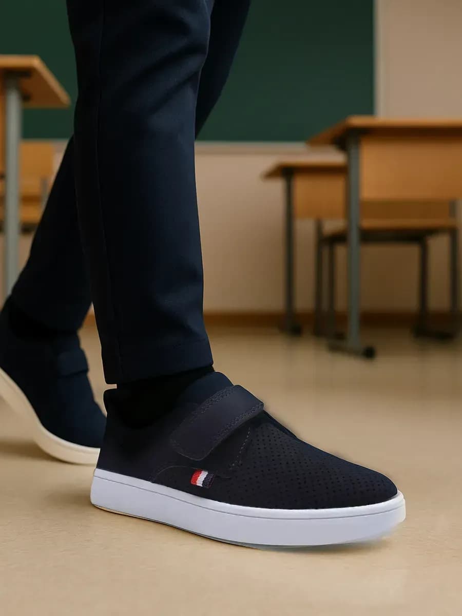 Школьные туфли на липучке - фото 1