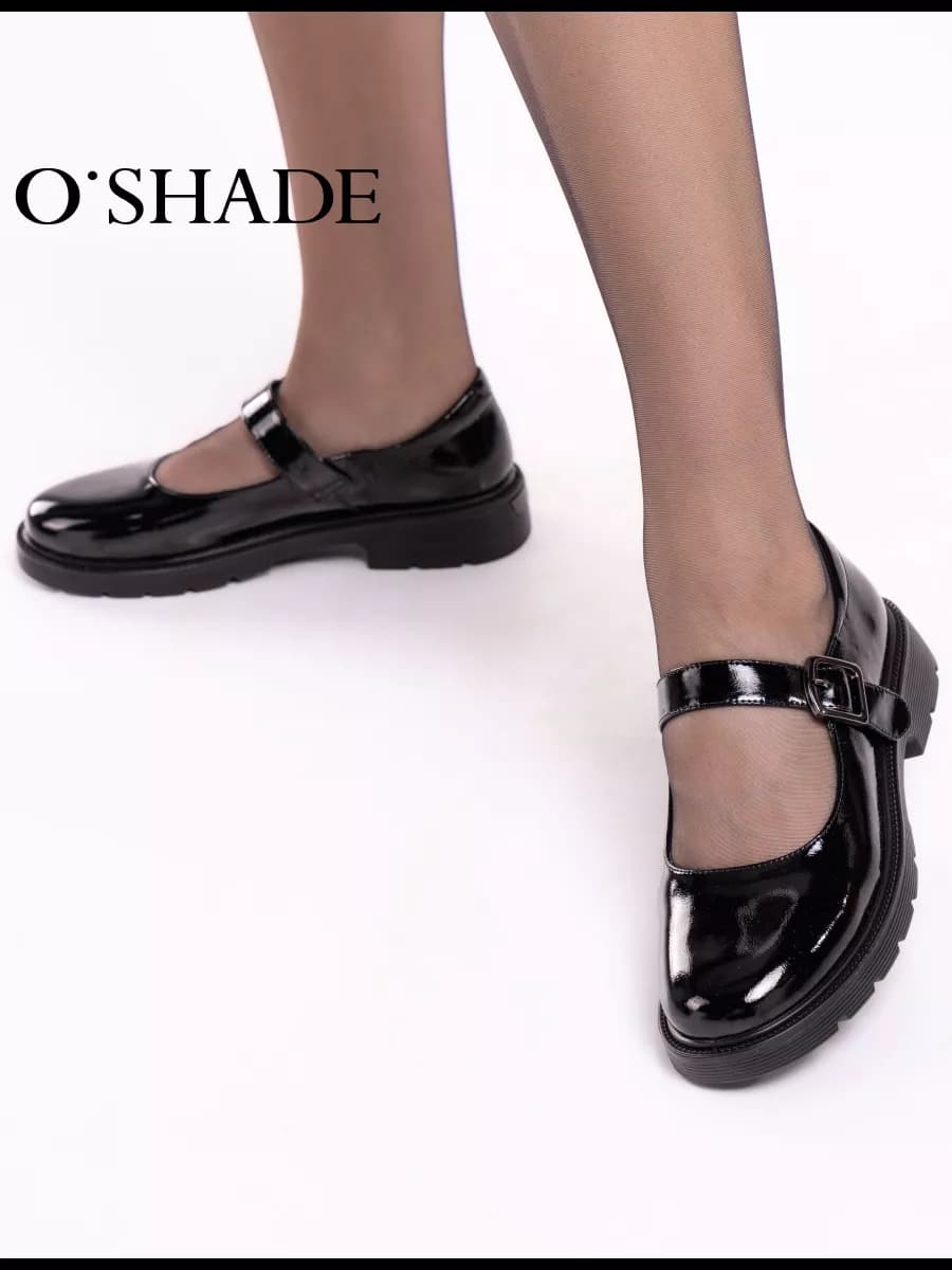 Туфли мери джейн черные