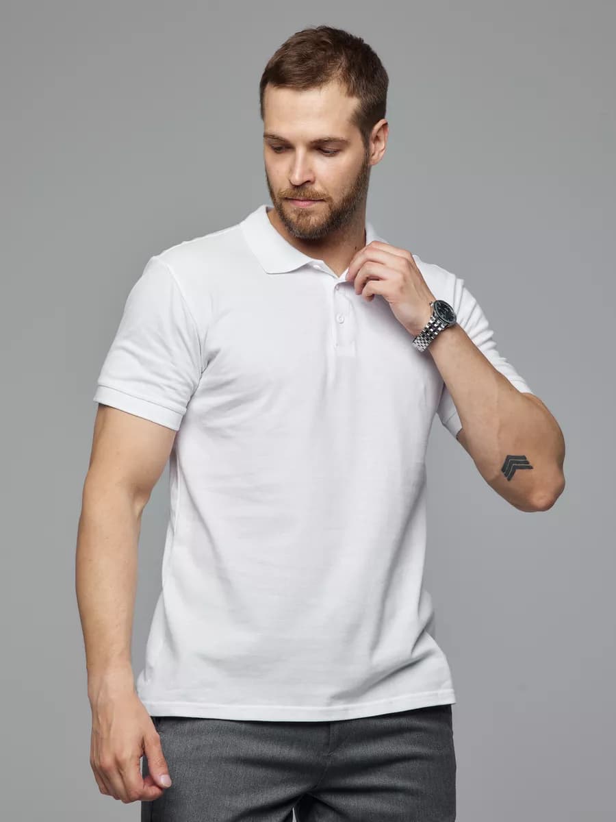 Футболка поло с коротким рукавом летняя