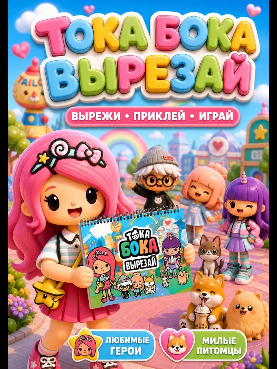 Вырезалка из бумаги Май Литл Пони и Тока Бока