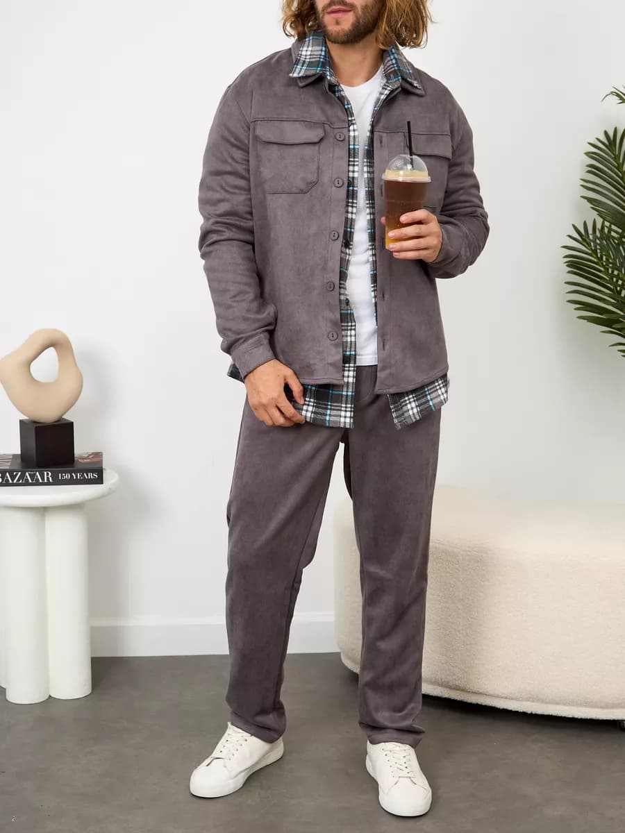 костюм двойка с брюками повседневный - фото 1