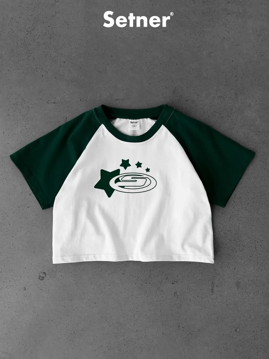 Футболка топ укороченная оверсайз