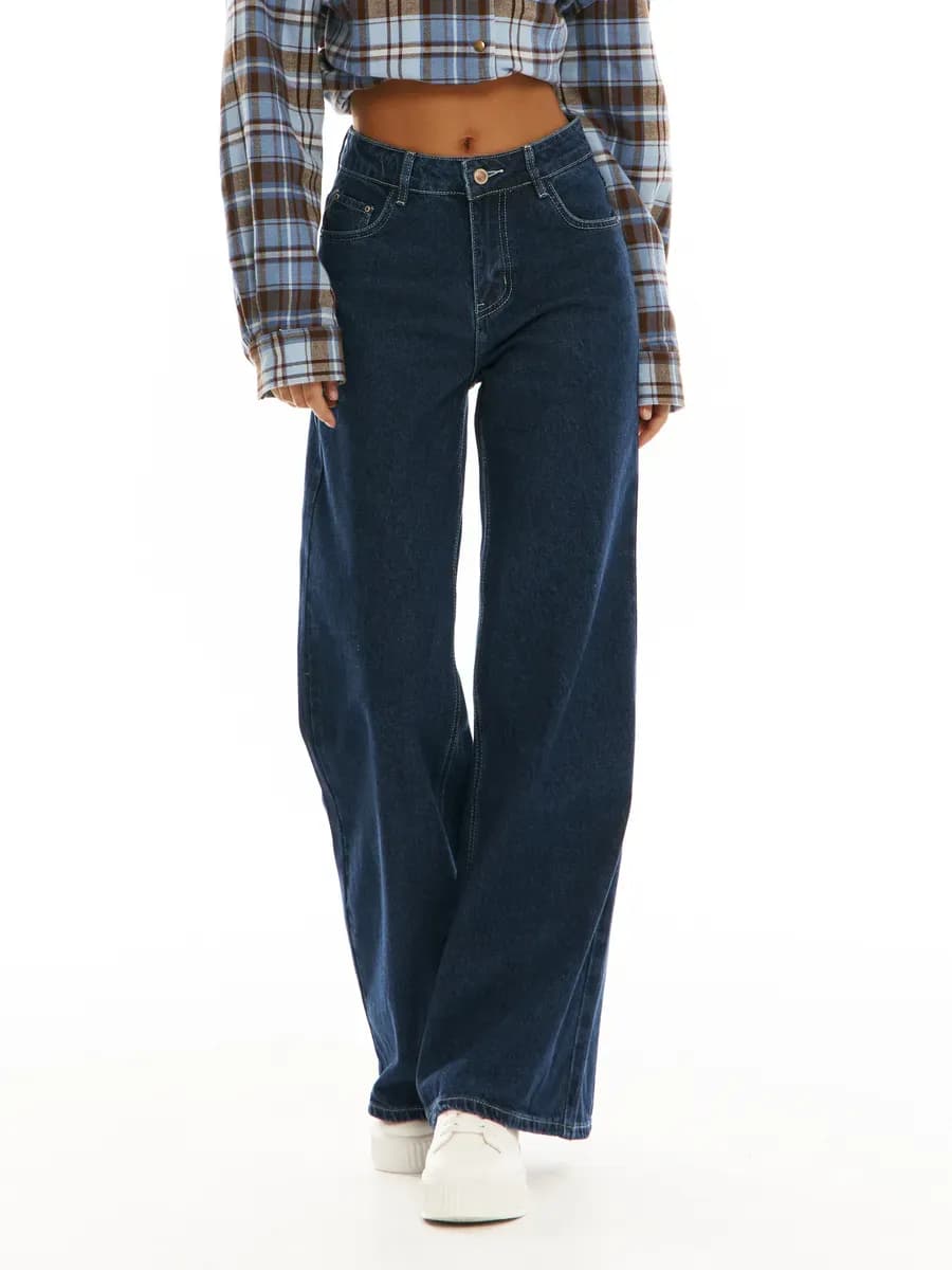 Джинсы широкие трубы палаццо