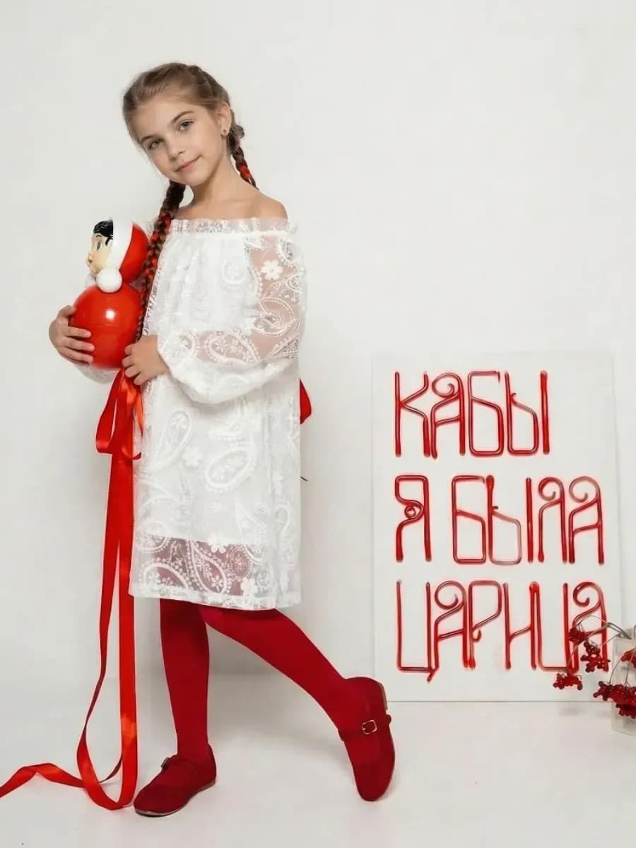 Платье нарядное гипюровое праздничное