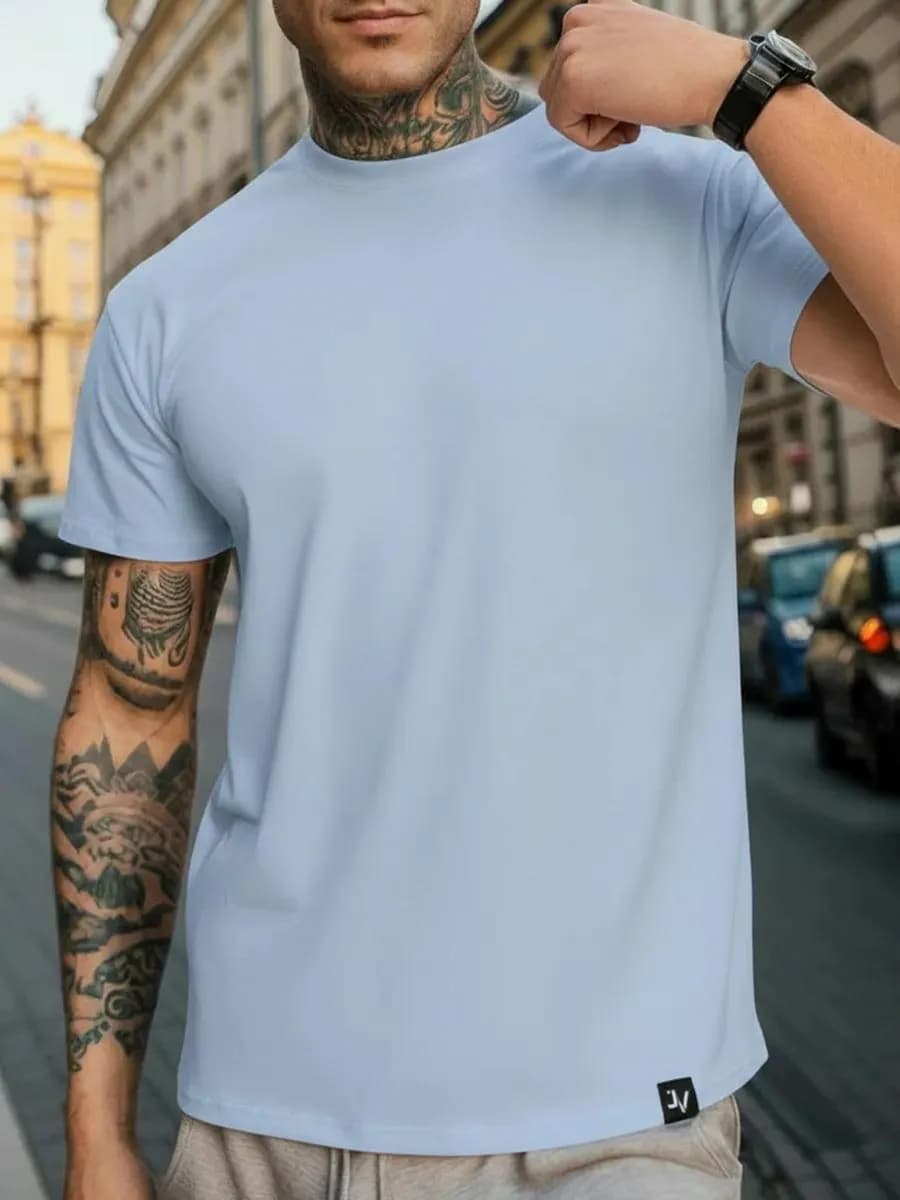 Футболка Премиум однотонная хлопок