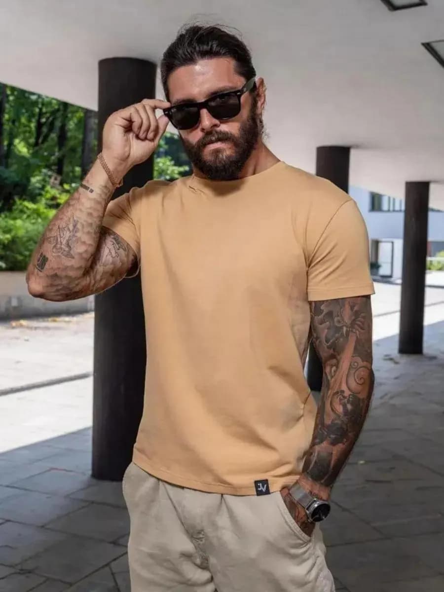 Футболка Премиум однотонная хлопок