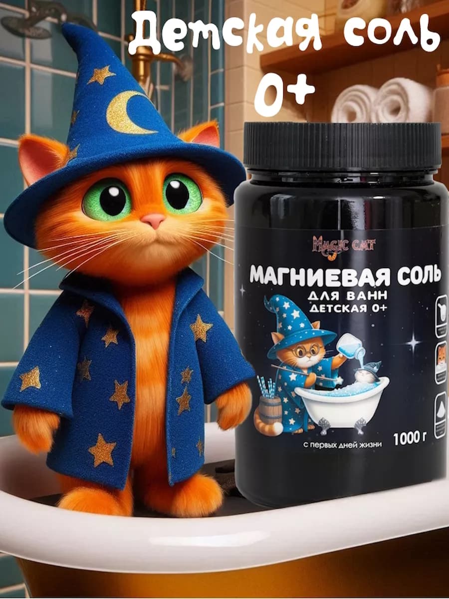Магниевая соль для ванны детская 1кг