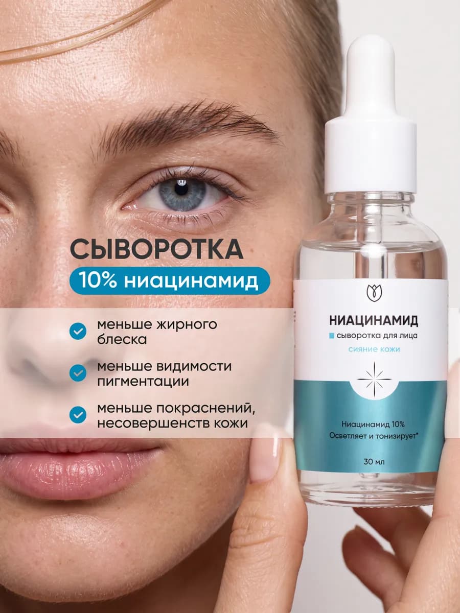 Сыворотка для лица от прыщей и акне с ниацинамидом