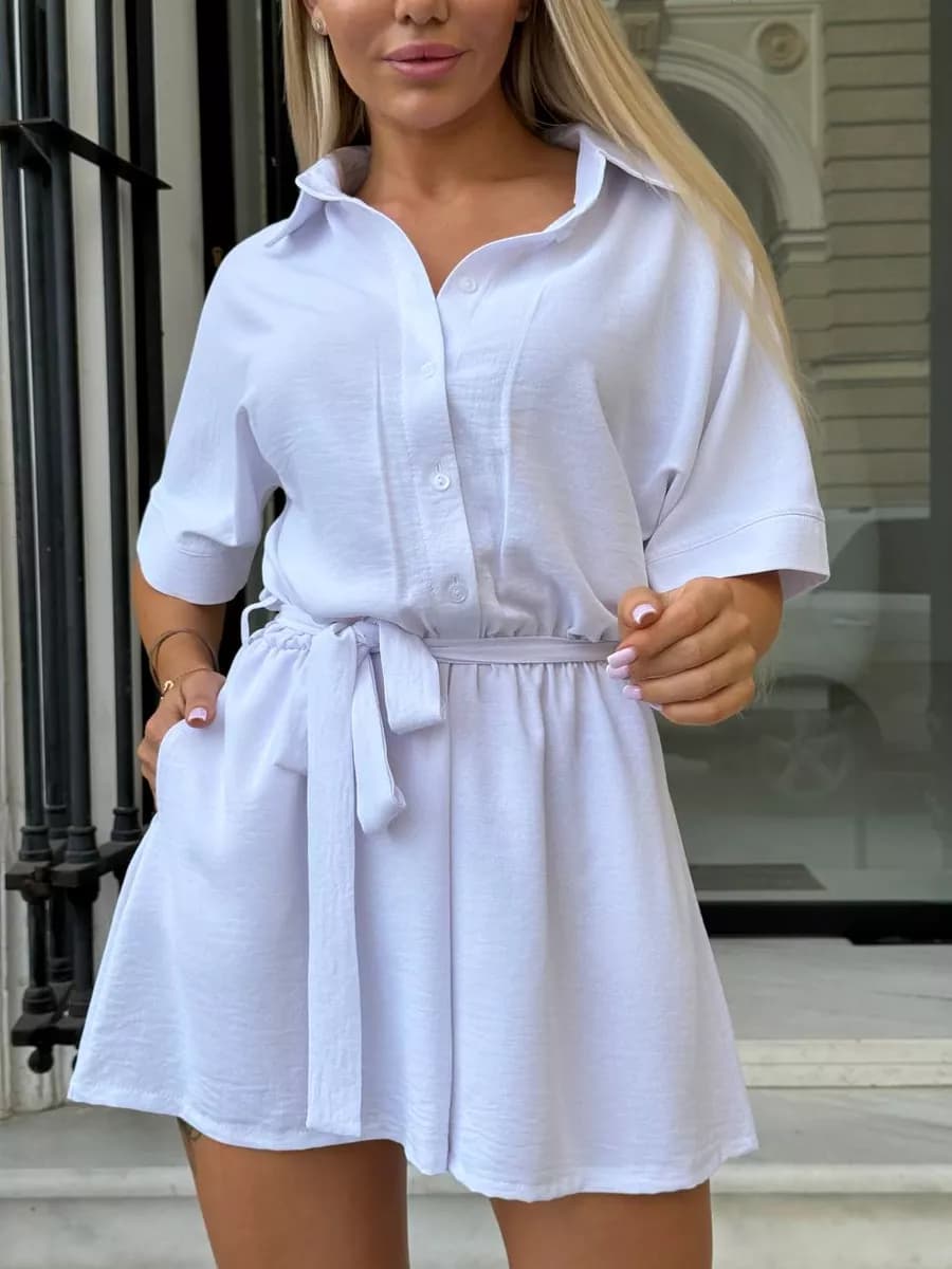 Костюм Комбинезон женский летний с шортами - фото 1