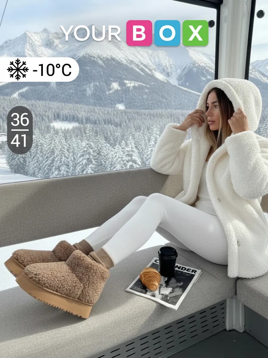 Зимние угги на платформе