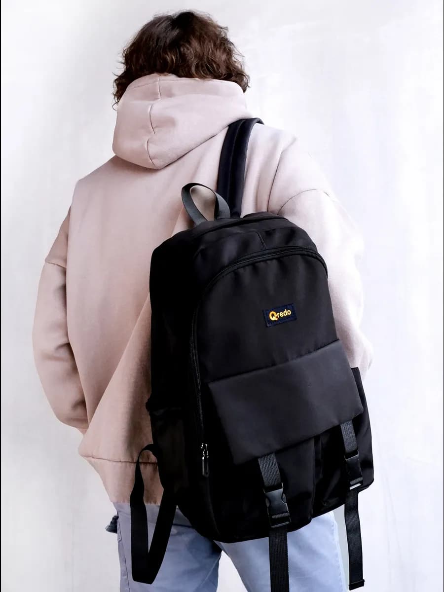 Рюкзак черный спортивный для мужчин и подросткам в школу