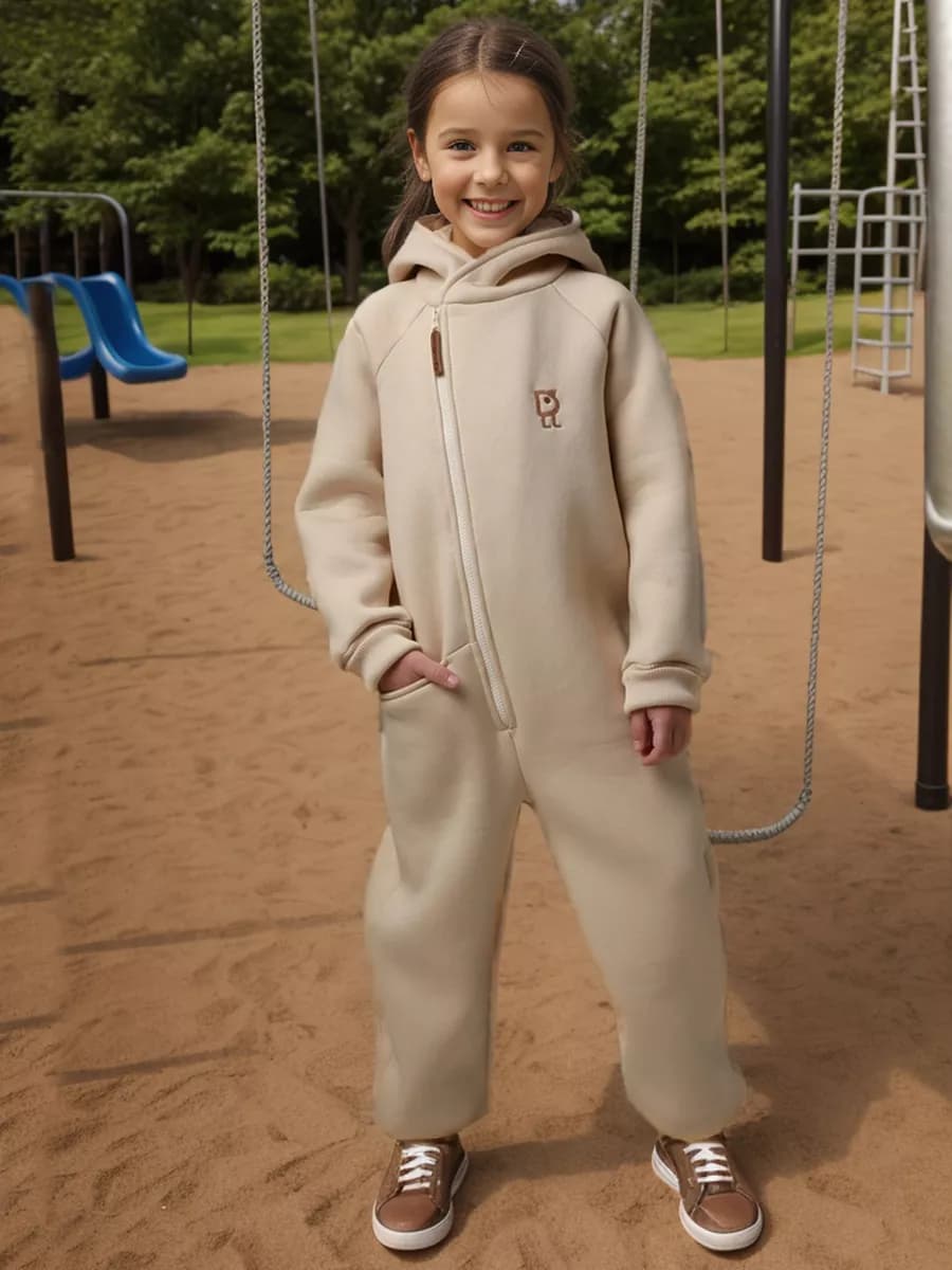 Комбинезон детский утепленный с начесом на молнии