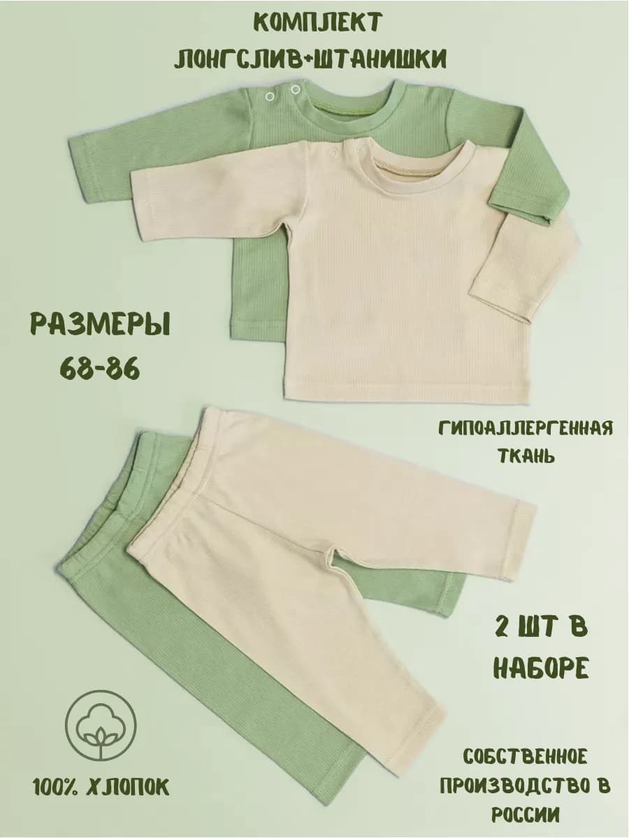 Комплект белья для малышей новорожденных девочек мальчиков