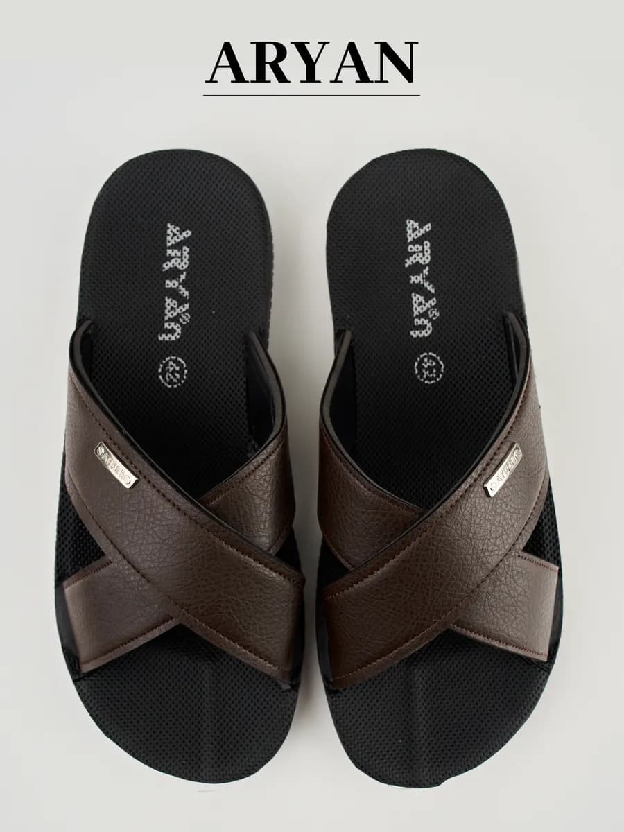 Шлепанцы мужские кожаные