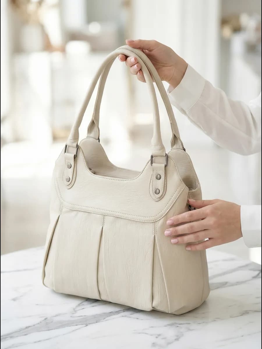 Сумка женская большая с ручками хобо мягкая средняя