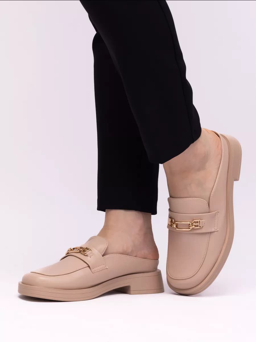 Сабо женские повседневные кожаные