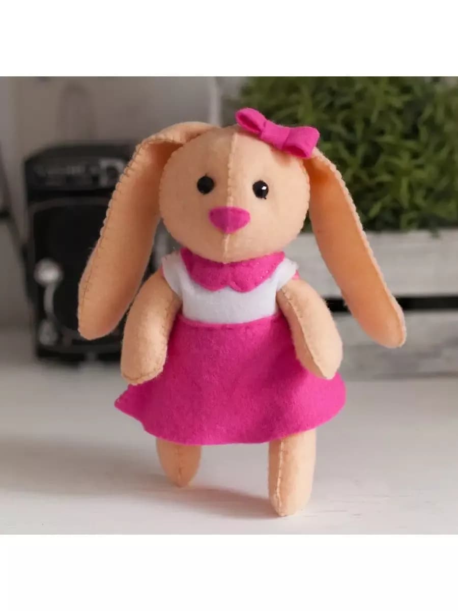 Игрушка из фетра, набор для творчества "Зайка"