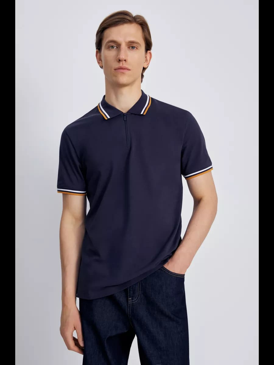 Футболка поло с коротким рукавом хлопок