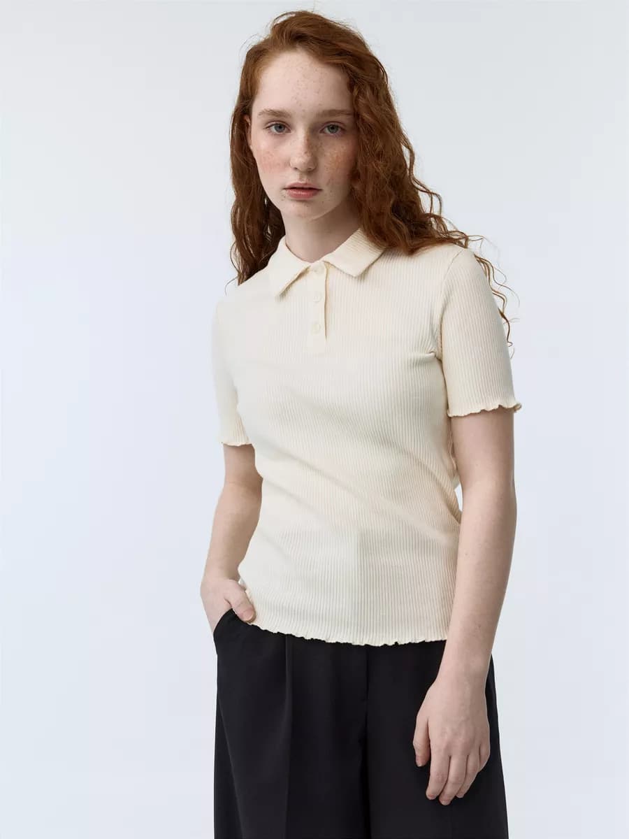 Футболка с воротником поло школьная