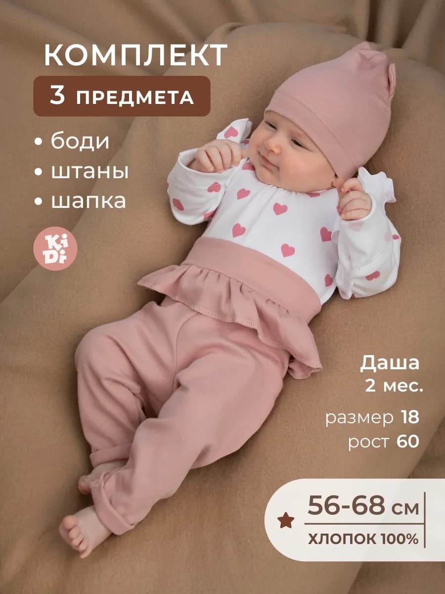 Комплект для новорожденного нательный