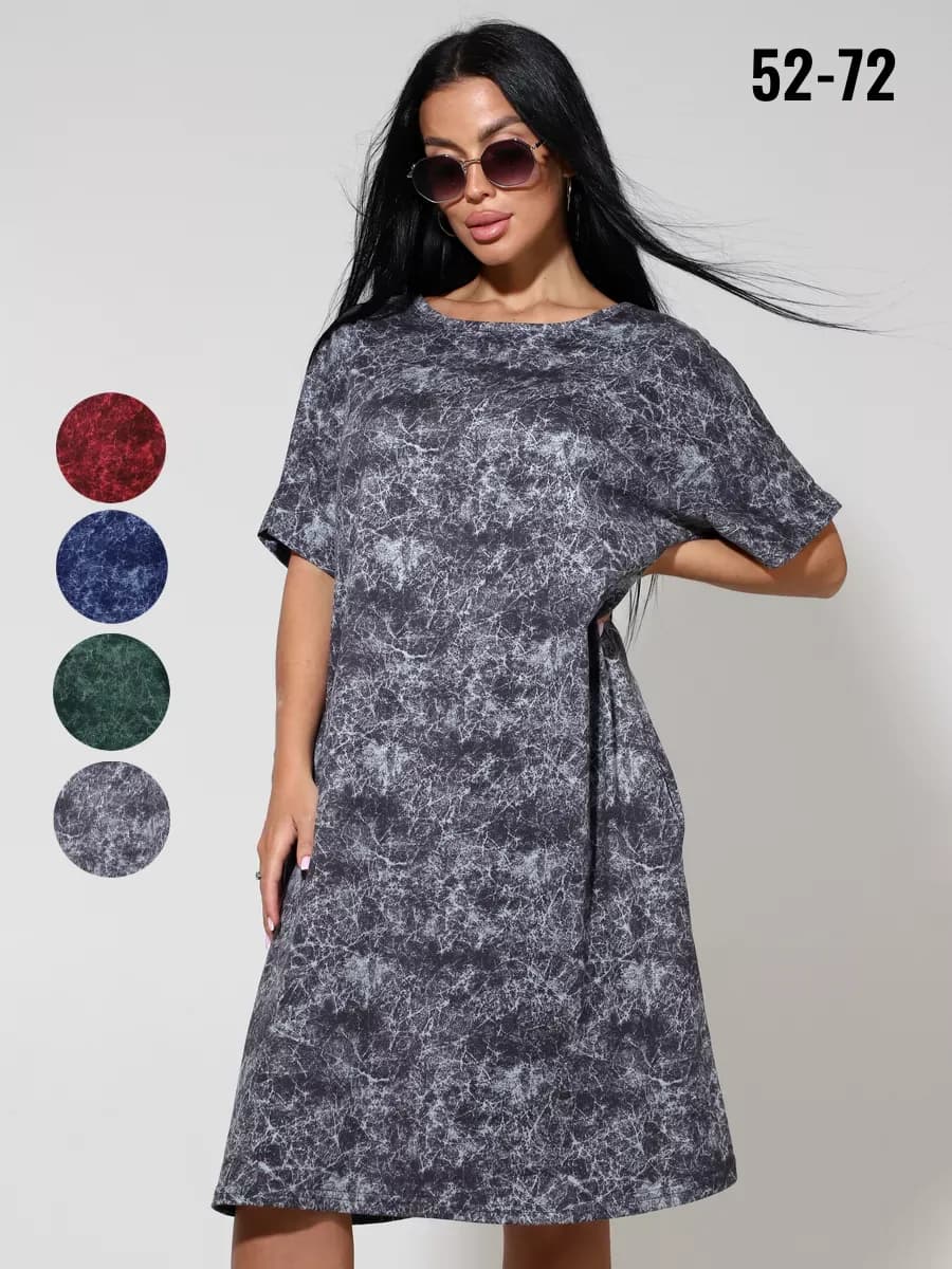 Туника домашняя хлопок больших размеров