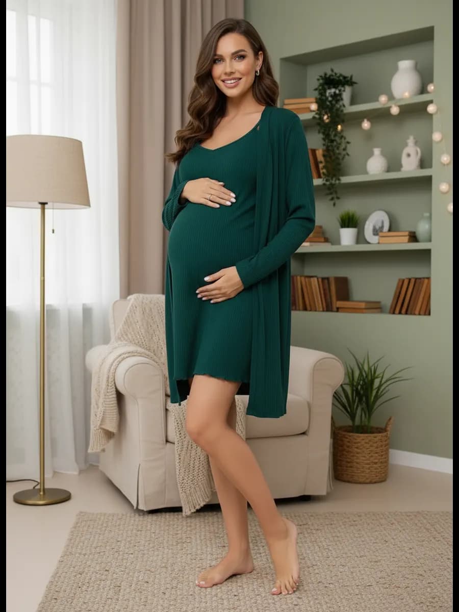 халат сорочка в роддом домашний