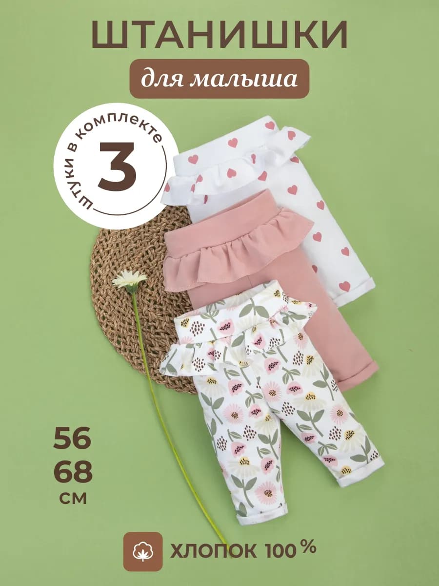 Ползунки для новорожденных штанишки для малышей