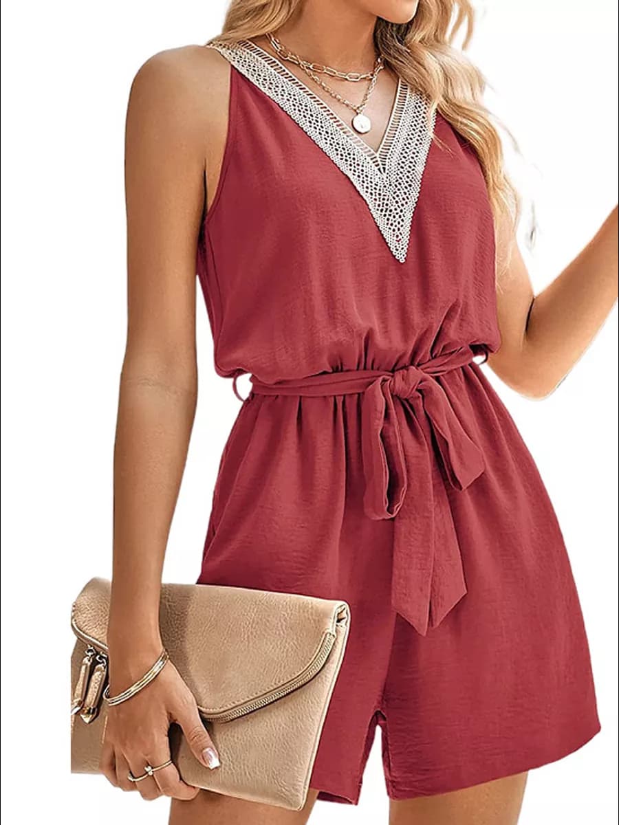 Комбинезон с шортами пояс