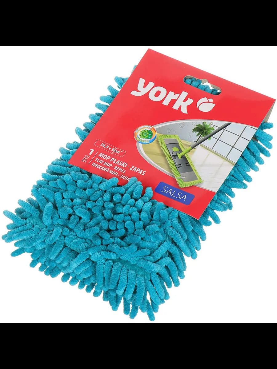 Насадка на швабру микрофибра плоская прямоугольная 41х12