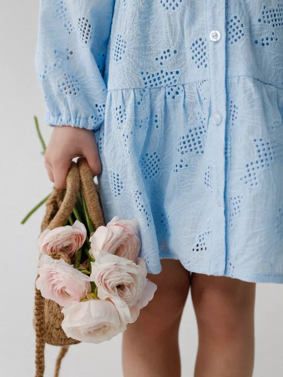 Ажурное платье для девочки в сад (шитье) - фото 1