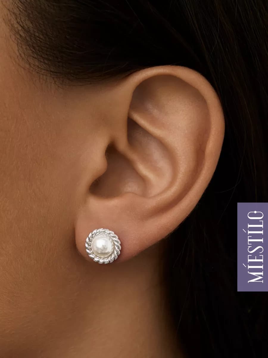 Серьги серебро 925 гвоздики серебряные жемчуг