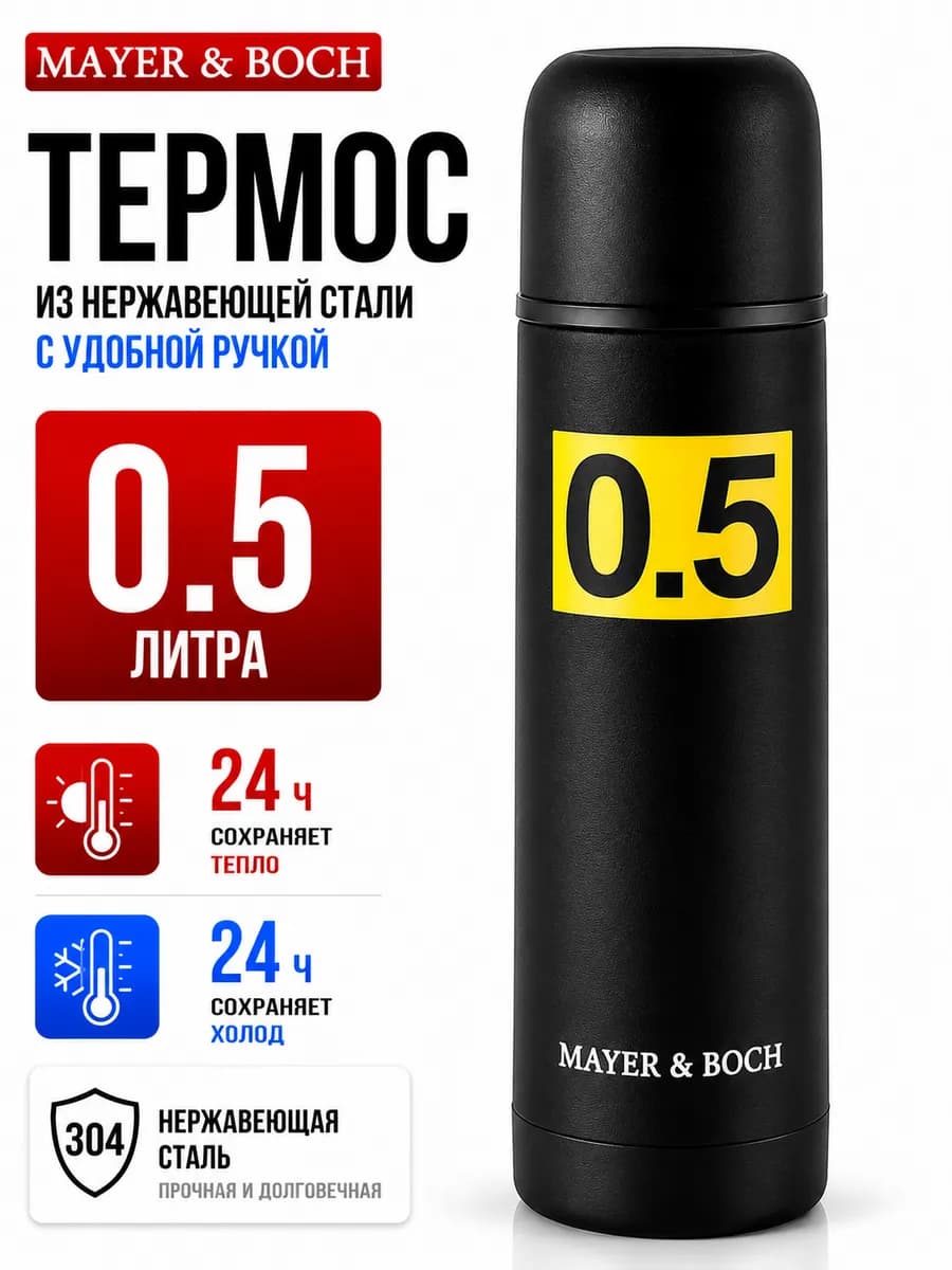 Термос 0,5 л из нержавеющей стали