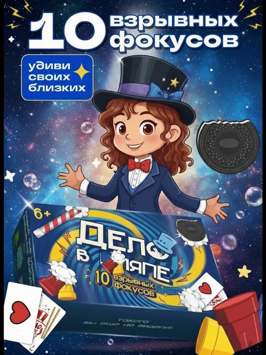 Новогодний подарочный набор фокусника для детей