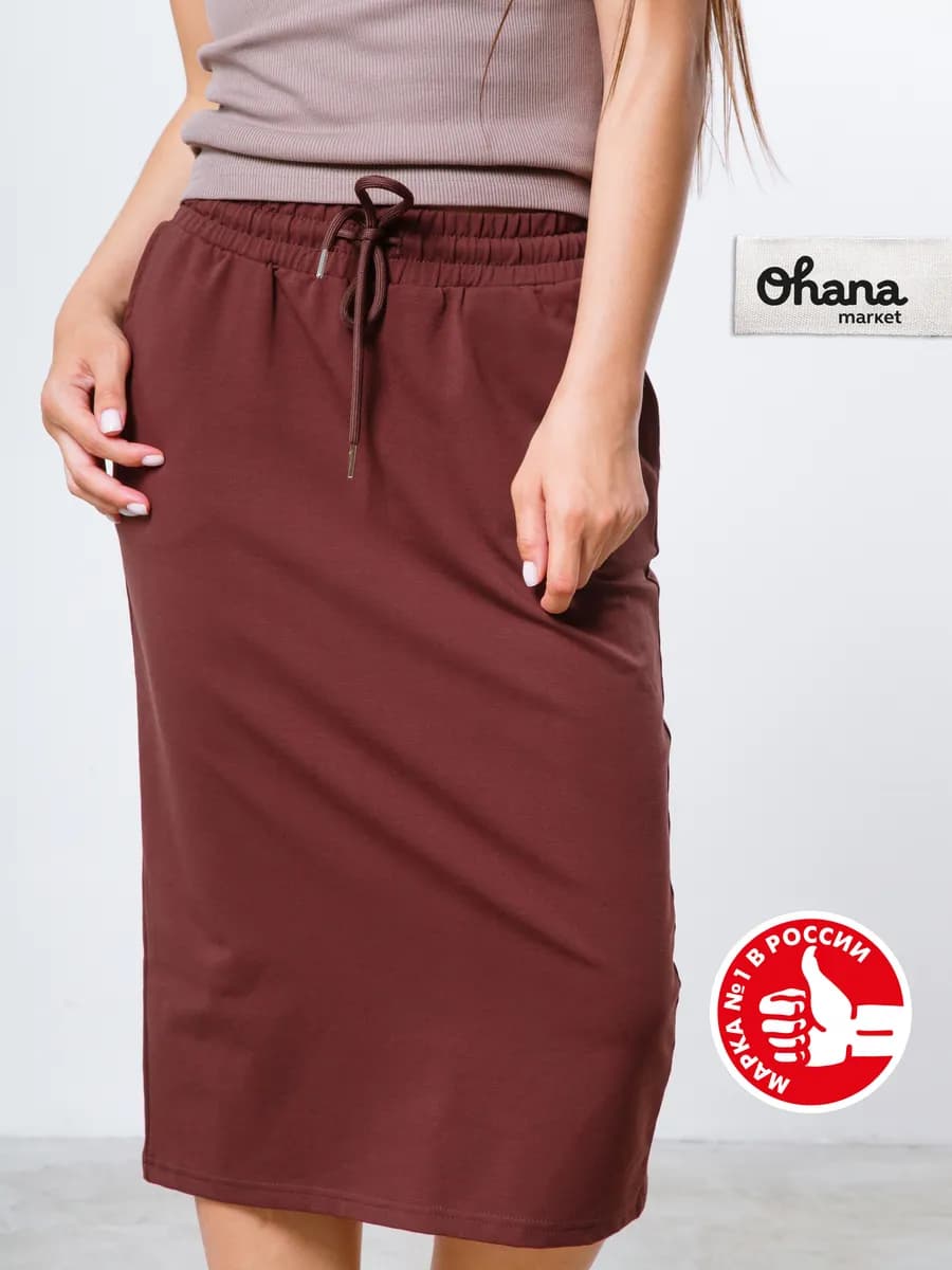 Юбка женская миди карандаш - фото 1