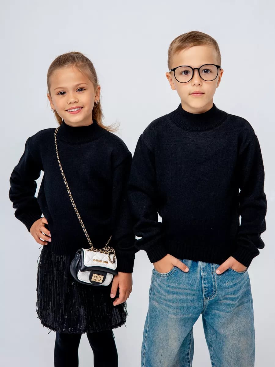 Водолазка школьная свитер вязаный