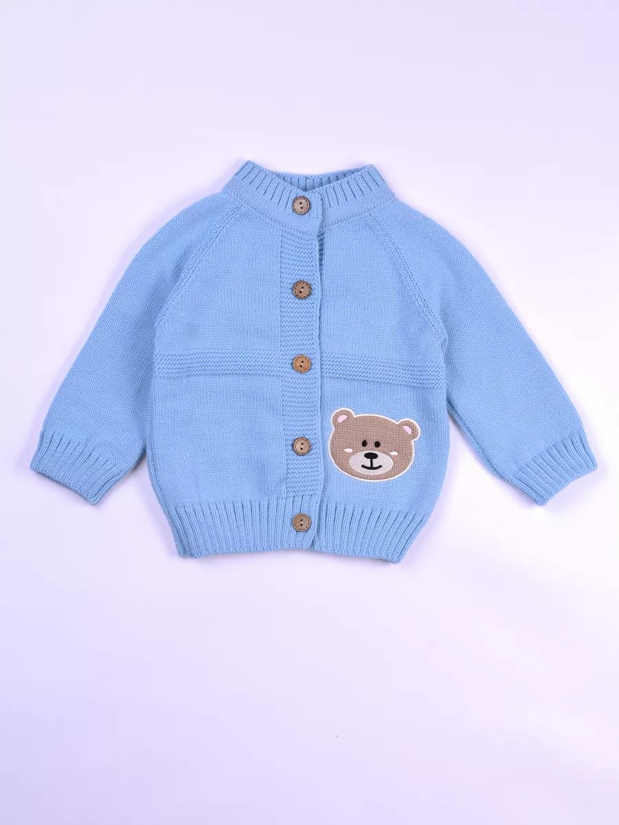 Кофточка-джемпер вязаная для малыша