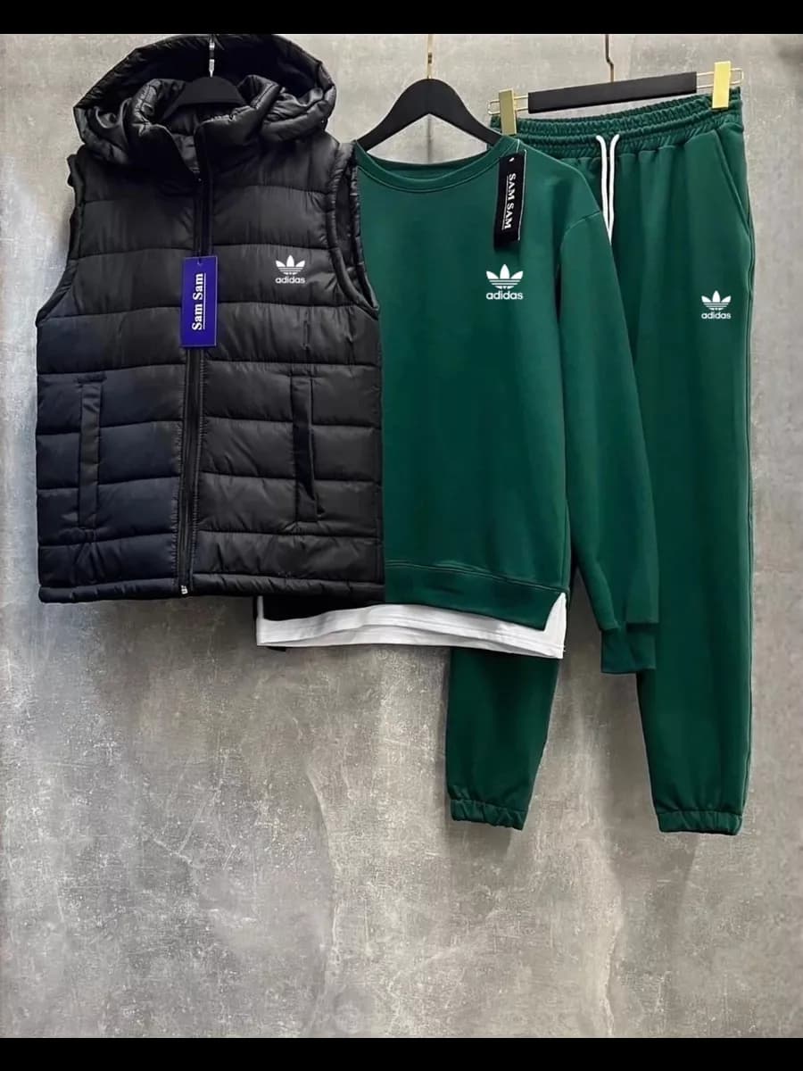 Спортивный костюм тройка с жилеткой Adidas