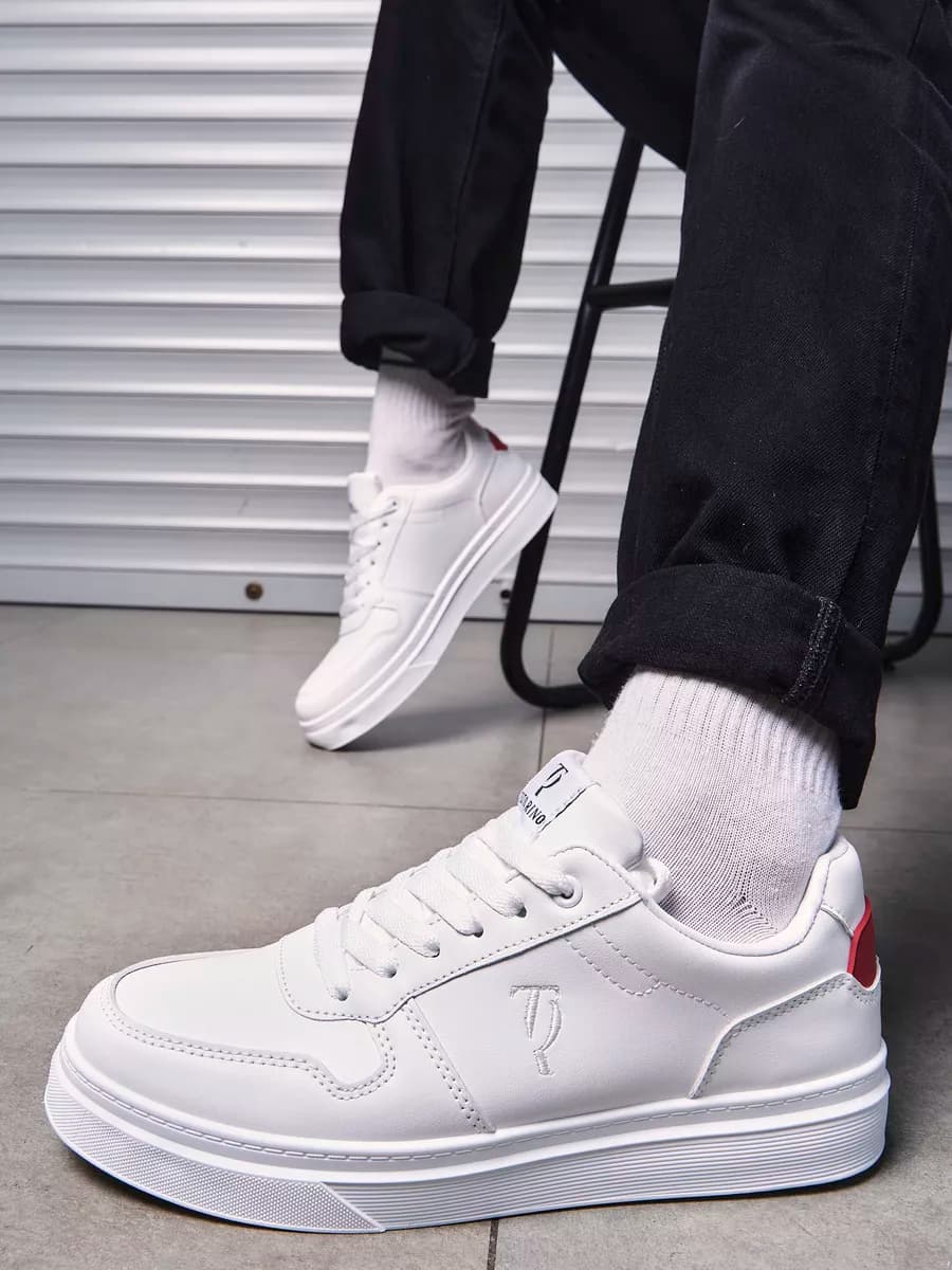 Кеды кожаные летние