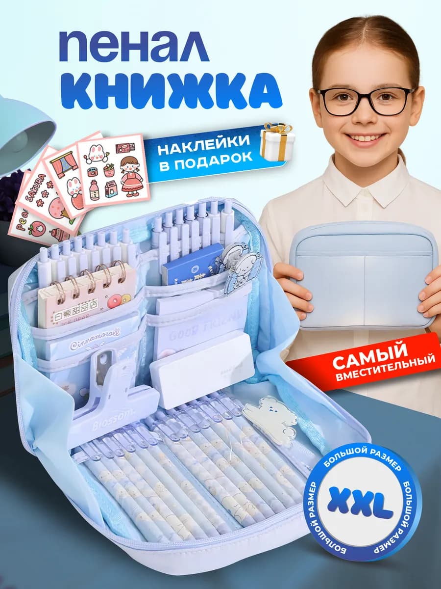 Школьный пенал книжка