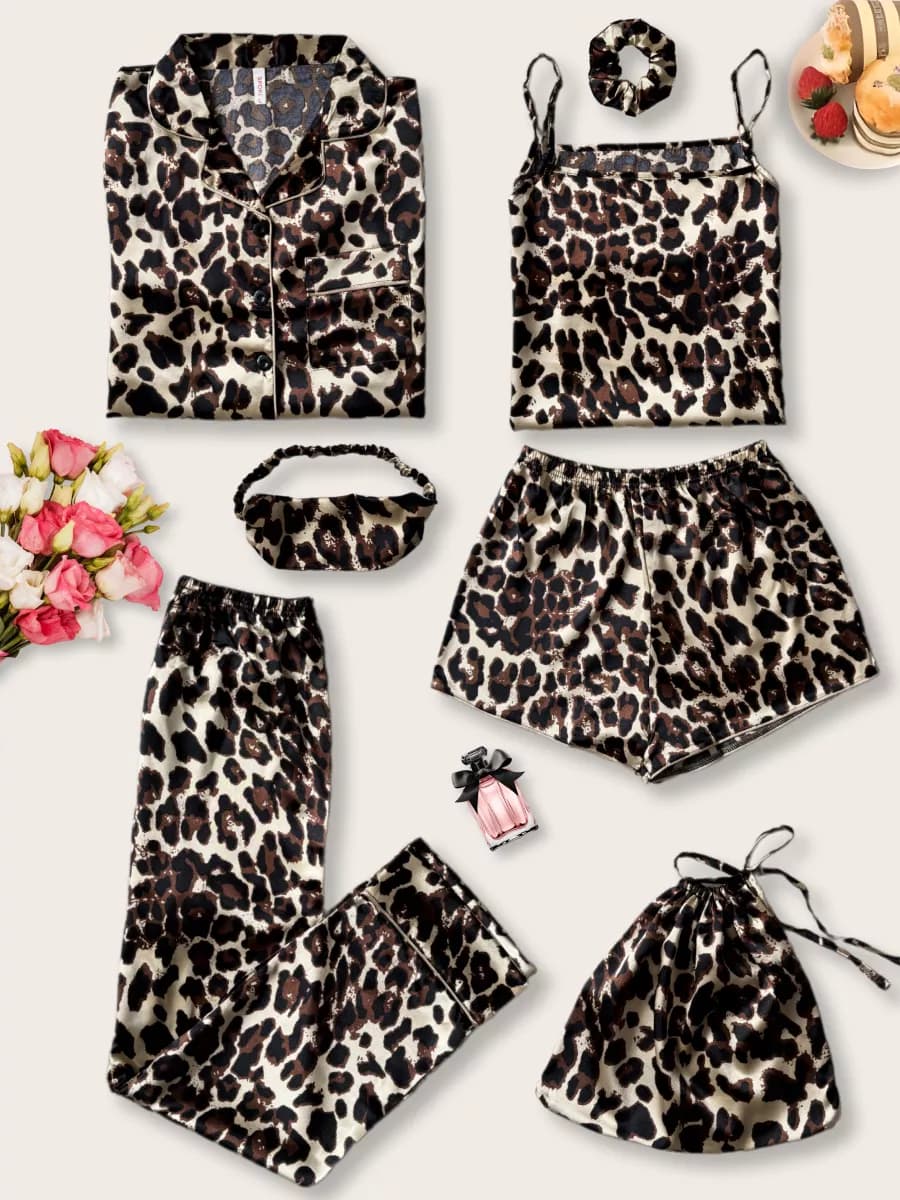 Пижама для девочки шелковая 7 в 1