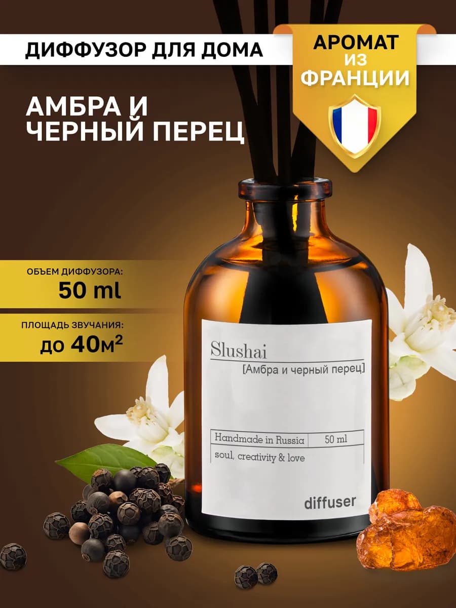 Ароматизатор для дома диффузор ароматический 50 мл