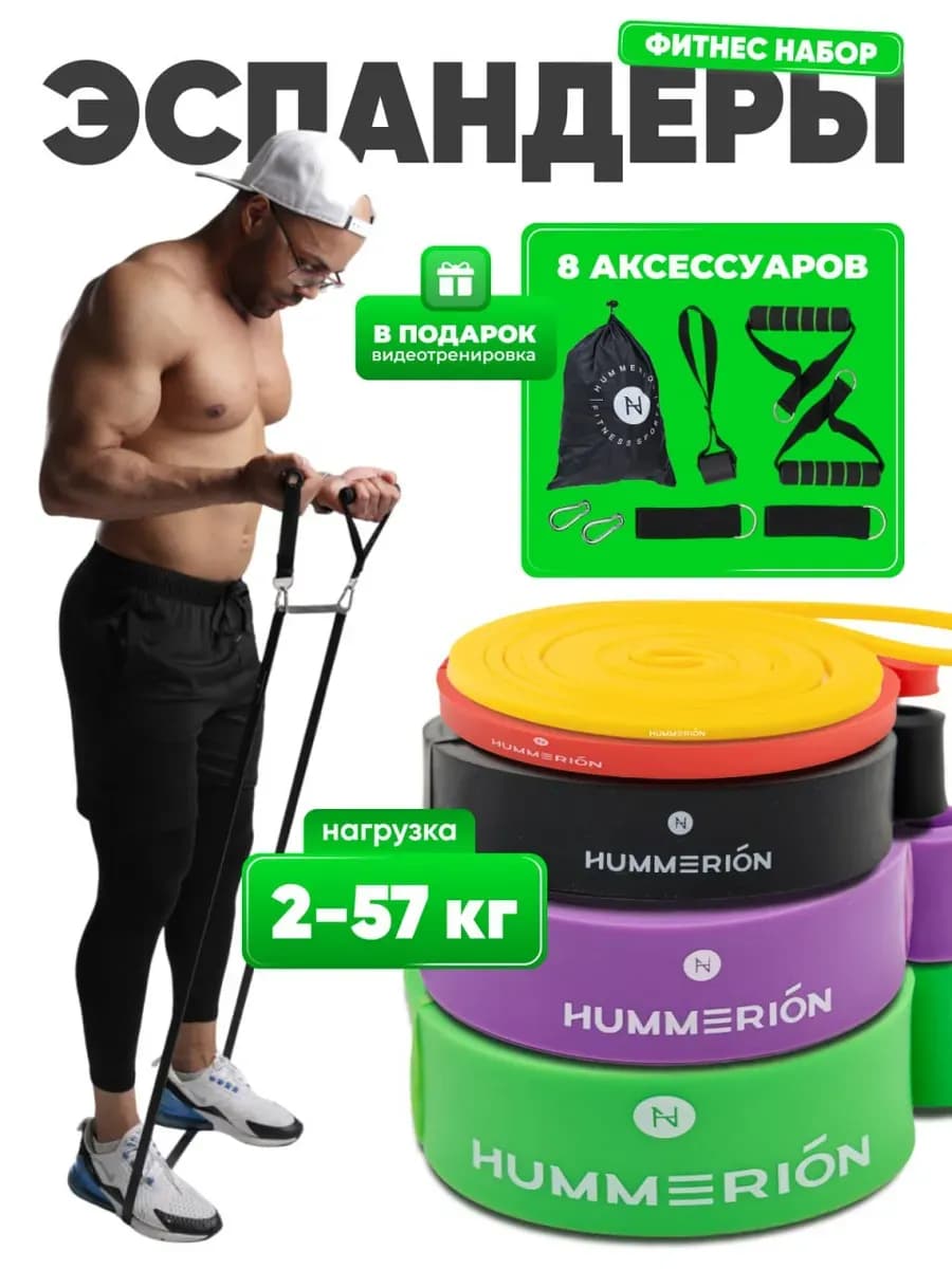 Резинки для фитнеса набор жгутов