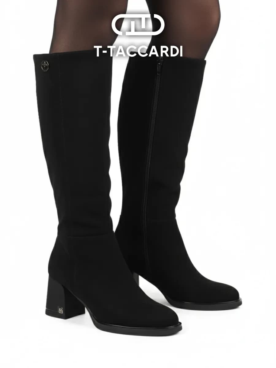 Сапоги демисезонные на каблуке