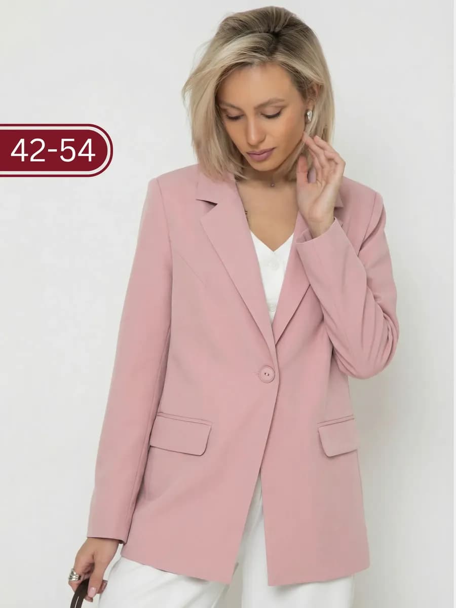 Пиджак праздничный женский на новый год розовый
