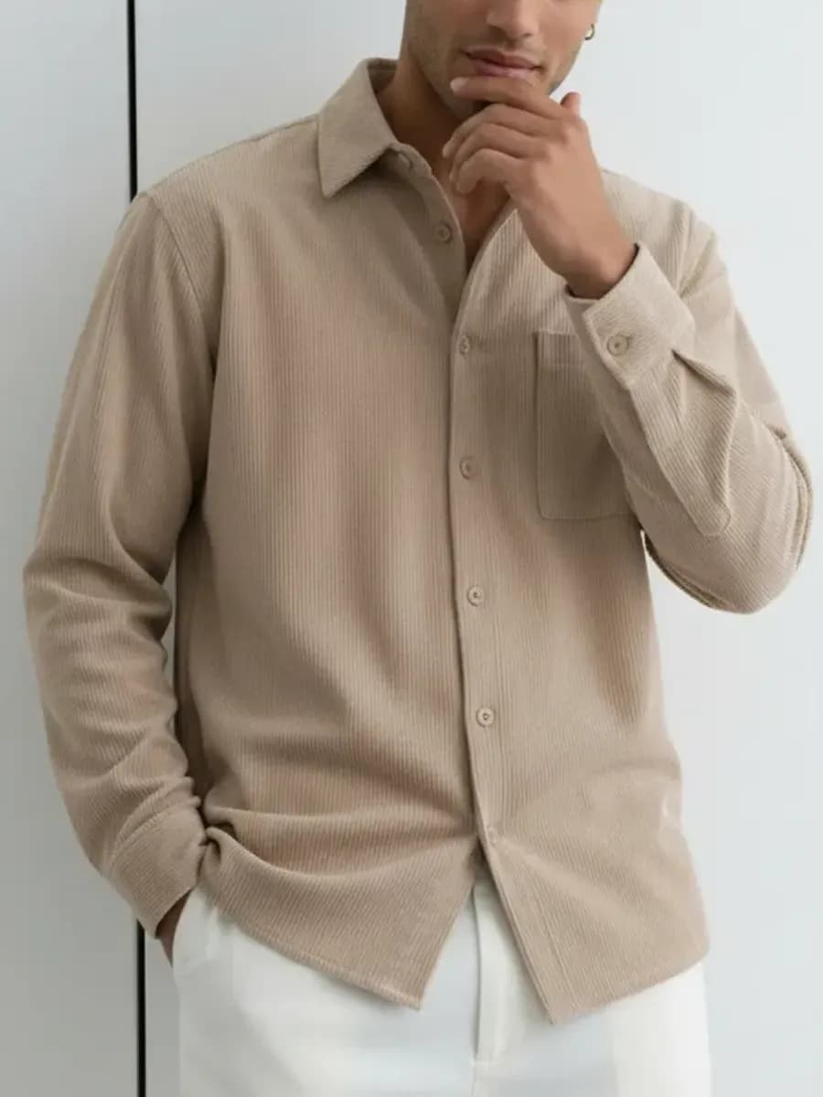 Рубашка вельветовая теплая оверсайз